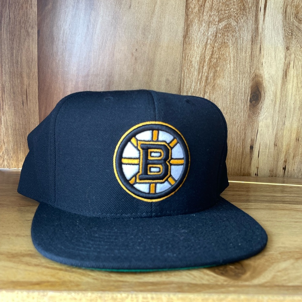 Boston Bruins, NHL, Mitchell & Ness Black Snapback Hat